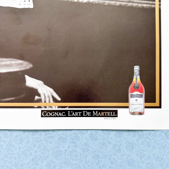 Martell Cognac Double-Page Ad – 2 Loose Gold Book Pages, Vintage Spirits Decor - Picture 6 of 10